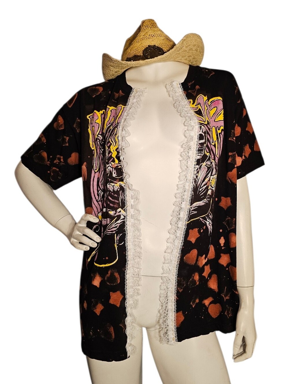 Cardigan Kimono Top Upcycled Creation Made By Michikokoko